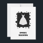 Einladung von White & Black 16 . Geburtstag<br><div class="desc">Foto nahm ich eine Brautschale ab,  fügte dann verschiedene Effekte hinzu,  um dieses Ergebnis zu erzielen.  Individuell auf den Anzug abgestimmt,  z.B. Quinceanera,  Debutante Ball,  21.</div>