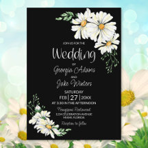 Einladung von White Daisy Black Wedding
