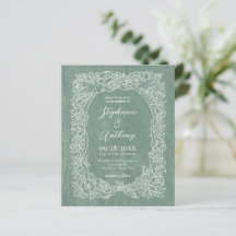 Einladung von White Floral Wedding