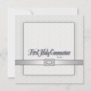 Einladung von White Lace Girls First Communitation
