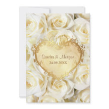 Einladung von White Rose Floral Wedding