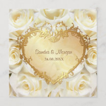 Einladung von White Rose Floral Wedding