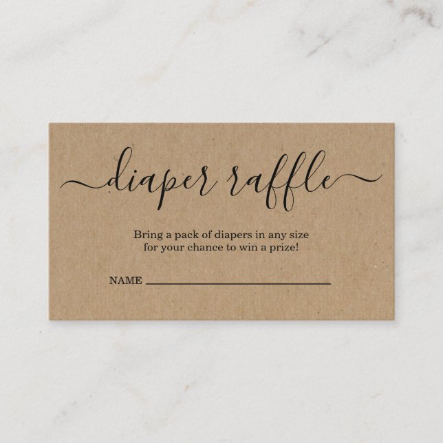 Einladung von Windeln für Babydusche (Vorderseite)