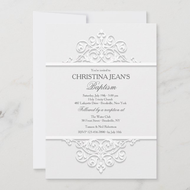 Einladung von Zierleisten (Vorderseite)