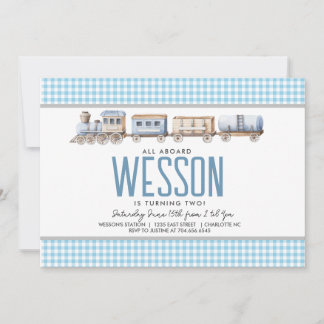 Einladung von Zügen zum Geburtstag