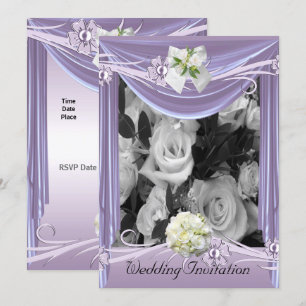 Einladung Wedding Lilac Mauve Floral