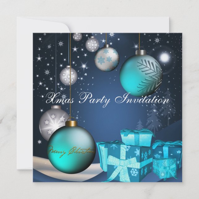 Einladung Weihnachten Party Weihnachten (Vorderseite)