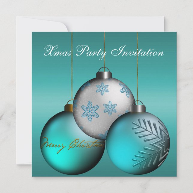 Einladung Weihnachten Party Weihnachten (Vorderseite)