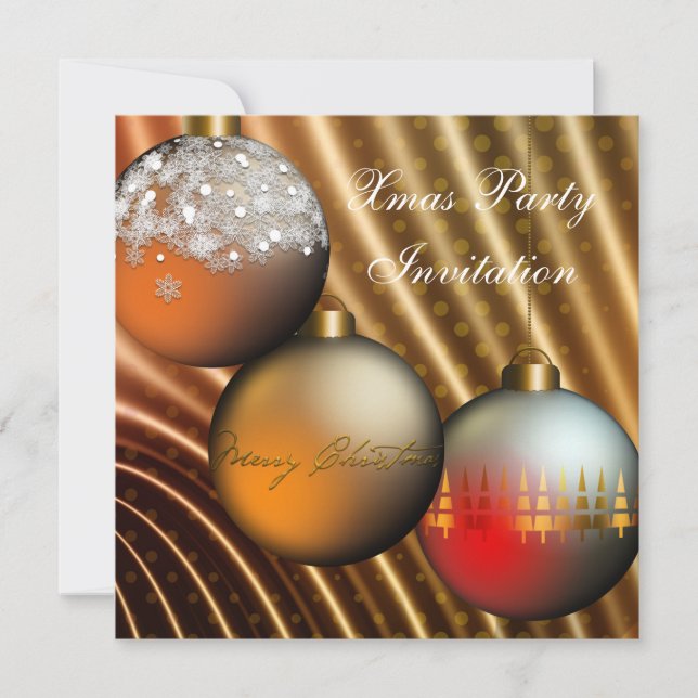 Einladung Weihnachts-Party (Vorderseite)