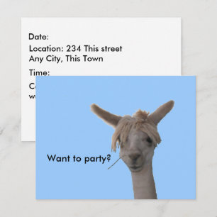 Einladung - Woll zum Party?