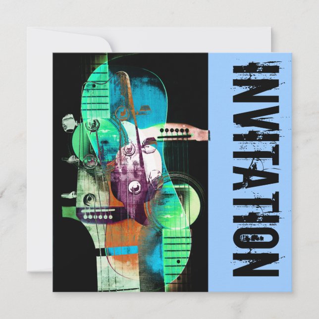 Einladung zu Akustikgitarre-Jazz (Vorderseite)