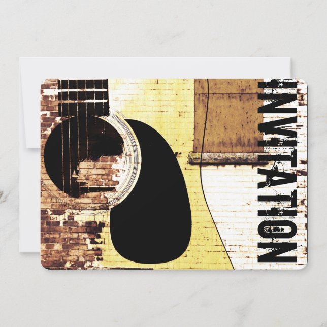 Einladung zu Akustikgitarre-Jazz (Vorderseite)