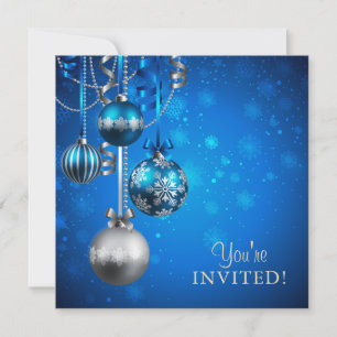 Einladung zu Blue and Silver Corporate Holiday Par
