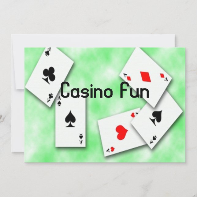 Einladung zu Casino Fun (Vorderseite)