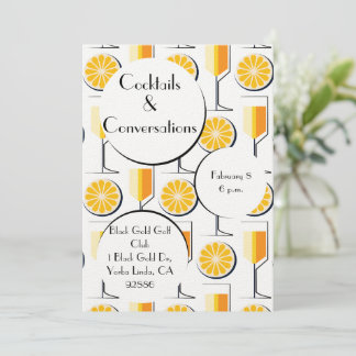Einladung zu Cocktails und Gesprächen