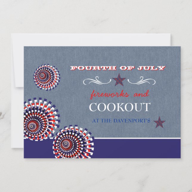 Einladung zu Denim Holiday (Vorderseite)