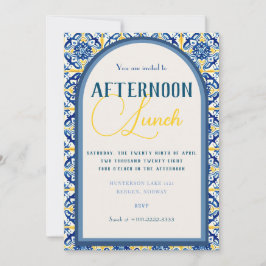 Einladung zu detaillierten geometrischen gelben un