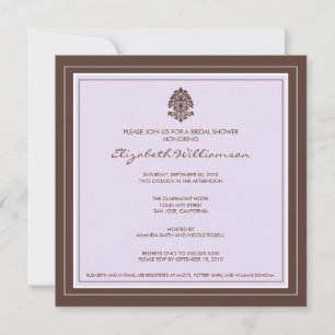 Einladung zu einem einfachen Frame Bridal Shower (