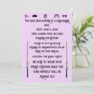 Einladung zu einem Maskenball