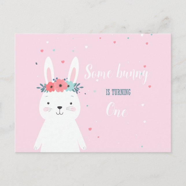Einladung zu einem sonnigen Geburtstag Postkarte (Vorderseite)
