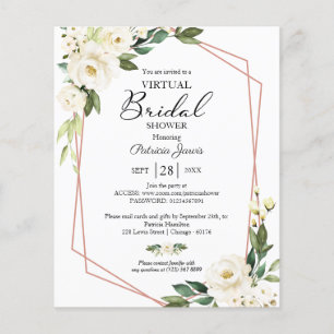 Einladung zu einem virtuellen Brautparty