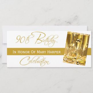 Einladung zu einer 90. Geburtstags-Party-Feier