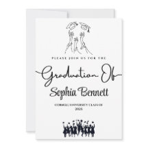 Einladung zu einer anpassbaren Elegant Graduation 