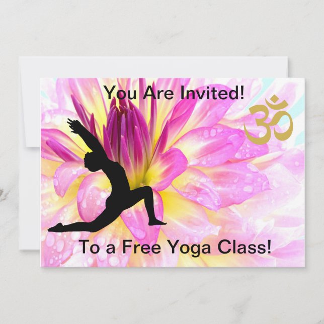 EINLADUNG ZU EINER KOSTENLOSEN YOGA-KLASSE (Vorderseite)