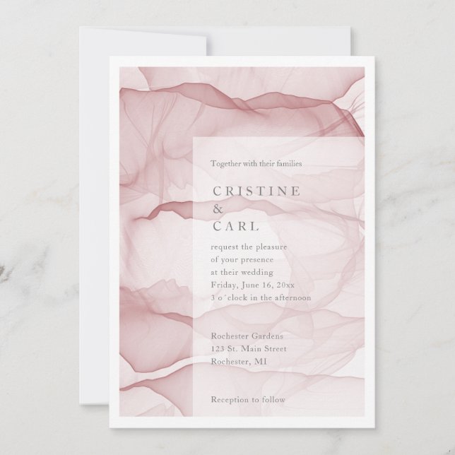 Einladung zu einer leichten Hochzeit (Vorderseite)