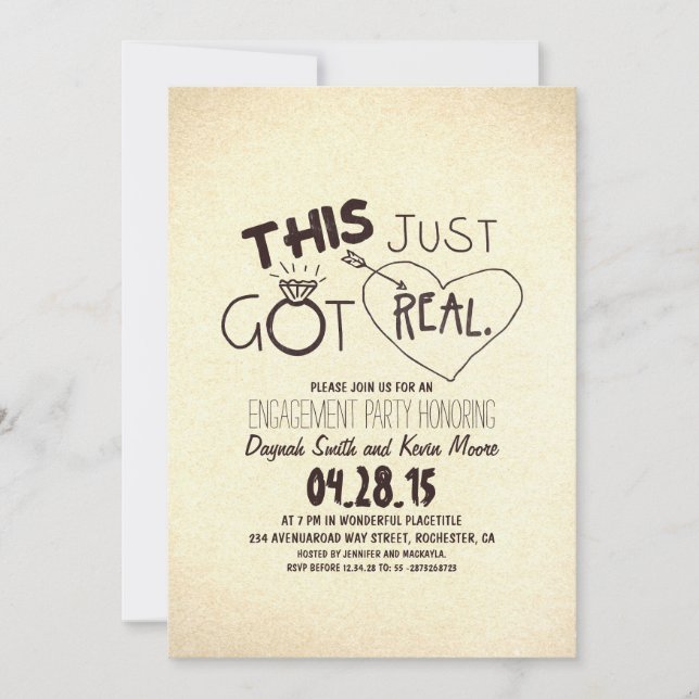 Einladung zu einer lustigen Begegnungsfeier Dies G (Vorderseite)