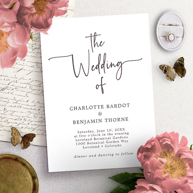 Einladung zu einer Schwarz-Weiß-Hochzeit (Von Creator hochgeladen)