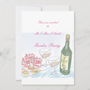 Einladung zu Gartenwein und Party