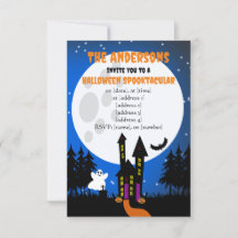 Einladung zu Halloween Spuk House