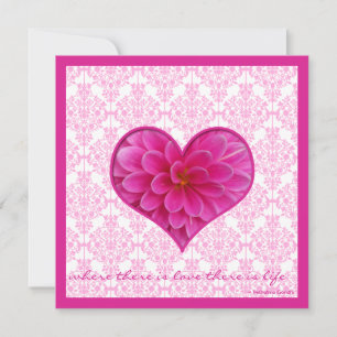 Einladung zu heißen Pink und Weiß Hochzeiten