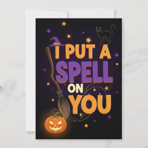 Einladung zu Hexen-Zaubersprüchen-Halloween-Party