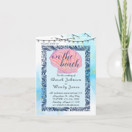 Einladung zu Hochzeiten am Strand