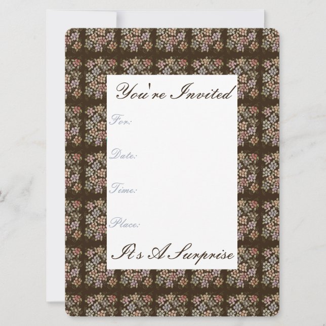 Einladung zu hübschen Schokoladepapier (Vorderseite)