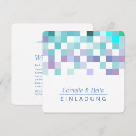 Einladung zu kalten Minzfarben