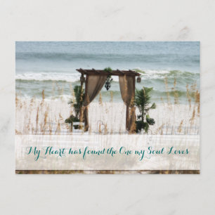 Einladung zu meiner Heart Beach Hochzeit in Urlaub