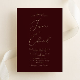 Einladung zu Merlot und Goldhochzeit