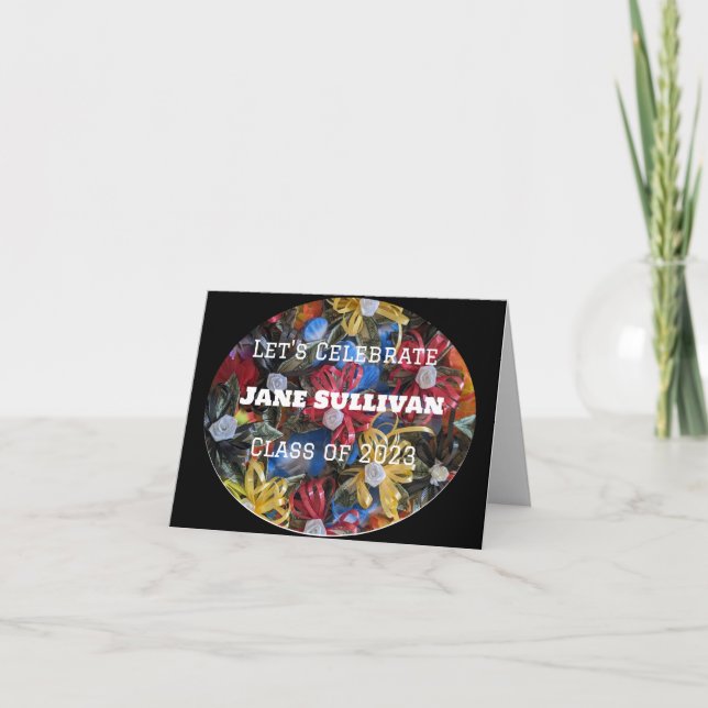Einladung zu Money lei Design Graduierungsparty (Vorderseite)