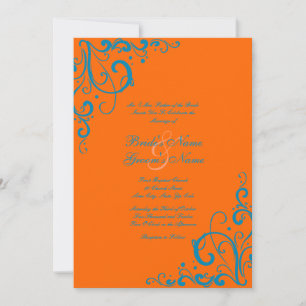 Einladung zu Orangen und Blauen Hochzeiten