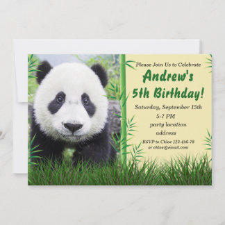 Einladung zu Panda zum Geburtstag