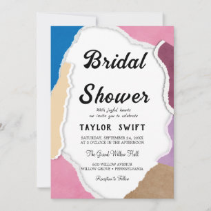 Einladung zu Papier-Brautdusche mit benutzerdefini