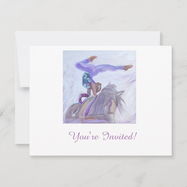 Einladung zu Pferdeausflügen (Vorderseite)