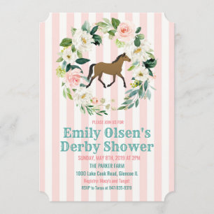 Einladung zu Pferdeblumen Derby Bridal Dusche