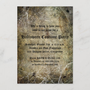 Einladung zu Spiegeln und Webs Halloween-Party