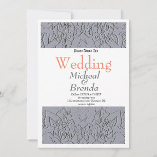Einladung zu Stone Gray Wedding