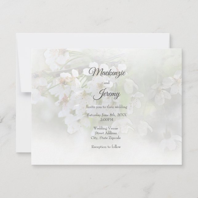 Einladung zu Traumblüten (Vorderseite)