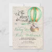 Einladung zu Travel Themed Baby Dusche